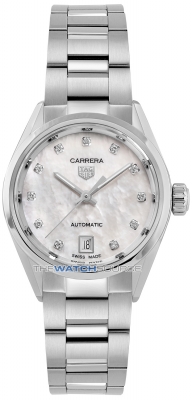 Buy this new Tag Heuer Carrera Caliber 9 Automatic 29mm wbn2412.ba0621 ladies watch for the discount price of £2,762.00. UK Retailer.