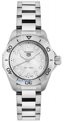 Buy this new Tag Heuer Aquaracer Quartz 30mm wbp1416.ba0622 ladies watch for the discount price of £2,001.00. UK Retailer.