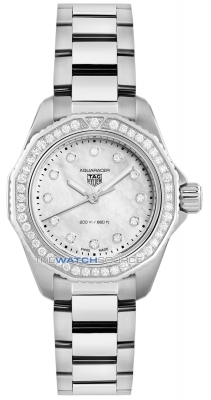 Buy this new Tag Heuer Aquaracer Quartz 30mm wbp1417.ba0622 ladies watch for the discount price of £3,485.00. UK Retailer.