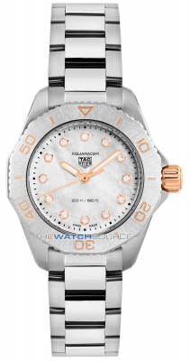 Buy this new Tag Heuer Aquaracer Quartz 30mm wbp1450.ba0622 ladies watch for the discount price of £2,295.00. UK Retailer.