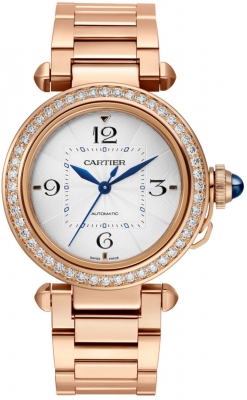 Buy this new Cartier Pasha Automatic 35mm wjpa0013 ladies watch for the discount price of £39,330.00. UK Retailer.