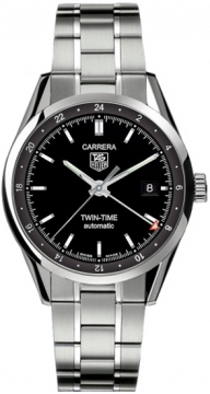 Buy this new Tag Heuer Carrera Twin Time wv2115.ba0787 mens watch for the discount price of &pound;1,515.00. UK Retailer.