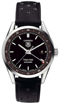 Buy this new Tag Heuer Carrera Twin Time wv2115.fc6182 mens watch for the discount price of &pound;1,515.00. UK Retailer.