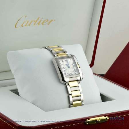 Pre-owned Cartier Tank Anglaise Small w5310046