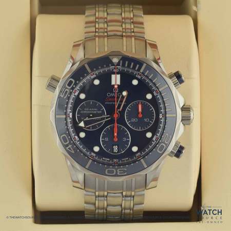 Pre-owned Omega Seamaster 300m Diver Co-Axial Chronograph 44mm 212.30.44.50.03.001