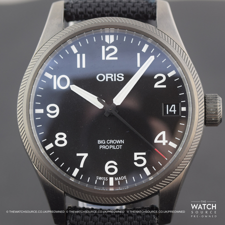 Pre-owned Oris Big Crown ProPilot Date 41mm 01 751 7697 4264-07 5 20 15GFC