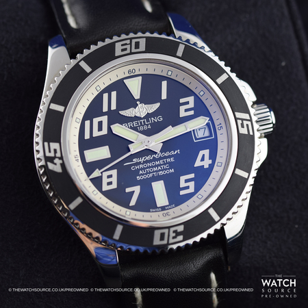 Pre-owned Breitling Superocean 42 a1736402/ba29-1lts