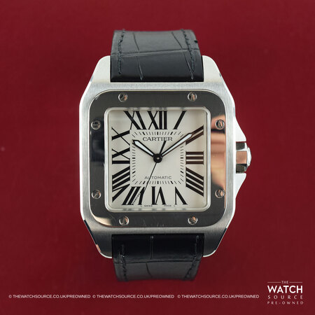 Pre-owned Cartier Santos 100 W20073X8