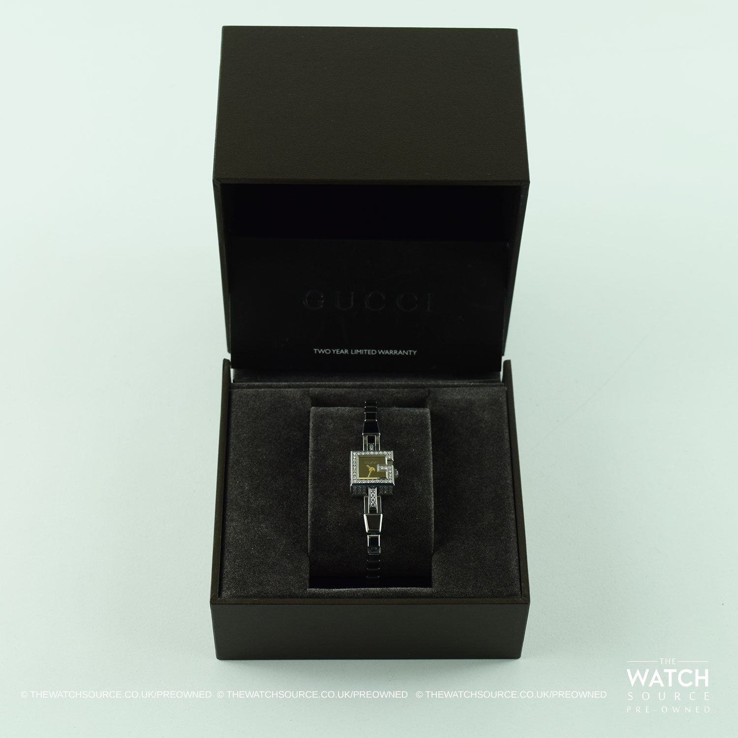 ☆極美品☆ GUCCI Gミニ 102 ダイヤモンドベゼル ブラック文字盤 ☆極美品☆ GUCCI Gミニ 102 ダイヤモンドベゼル ブラック文字盤 GUCCI