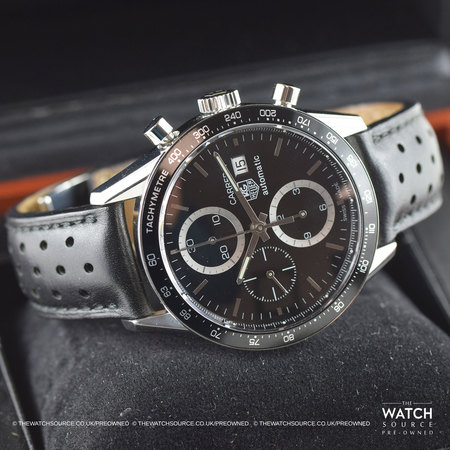 Pre-owned Tag Heuer Carrera Chronograph cv2010.fc6205