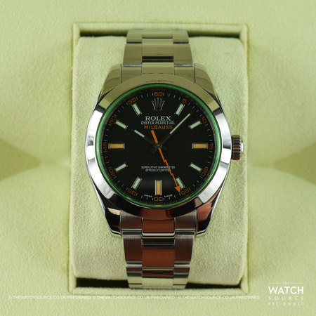 Pre-owned Rolex Milgauss 40mm 116400 GV Black