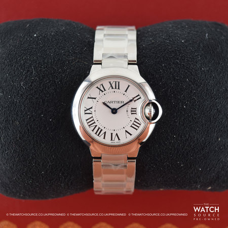 Pre-owned Cartier Ballon Bleu 28mm w69010z4