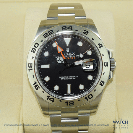 Pre-owned Rolex Explorer II 42mm 216570 Black