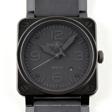 Pre-owned Bell & Ross BR03-92 Automatic 42mm BR03-92 Carbon