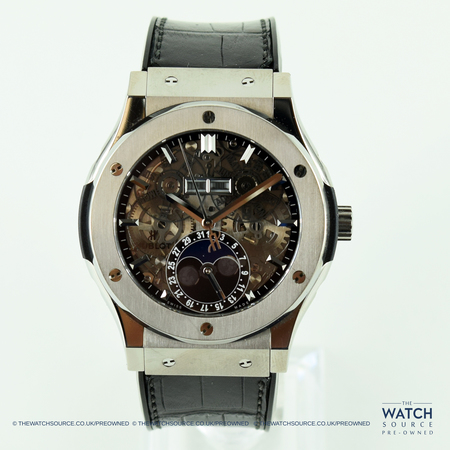Pre-owned Hublot Classic Fusion Aerofusion Moonphase 45mm 517.nx.0170.lr