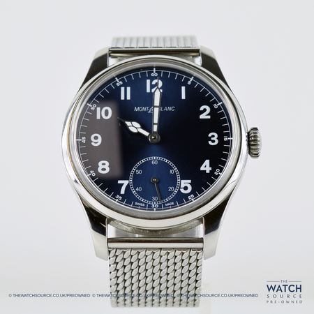 Pre-owned Montblanc 1858 Manual Small Seconds 114958