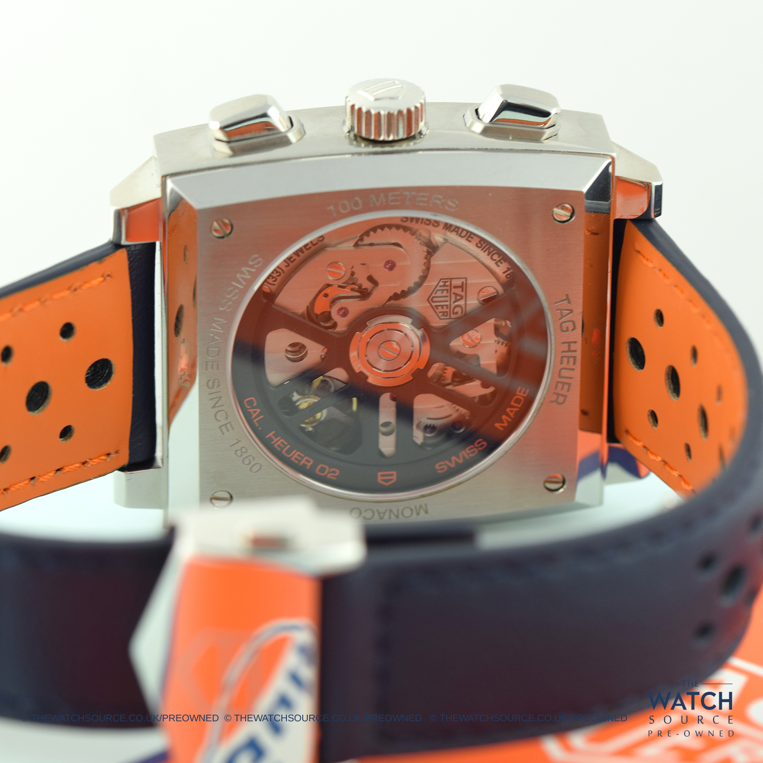 Gulf Special Edition Monaco Calibre 02 Pre-owned Tag Heuer Monaco
