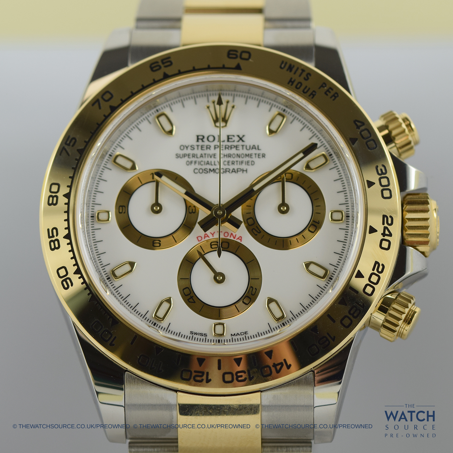 Rolex cosmograph daytona steel and on sale gold 116503 white index oyster