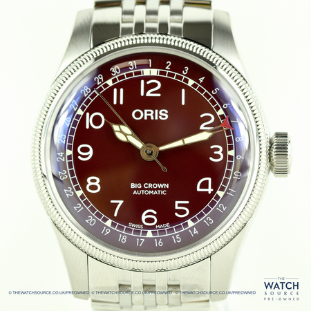 Pre-owned Oris Big Crown Pointer Date 40mm 01 754 7741 4068-07 8 20 22