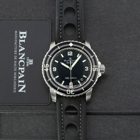 Pre-owned Blancpain Limited Fifty Fathoms AQUA LUNG 45mm 5015C-1130-52B