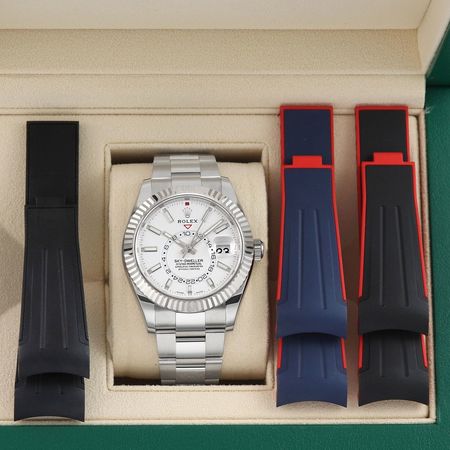 Pre-owned Rolex Sky Dweller 42mm 326934 White Index