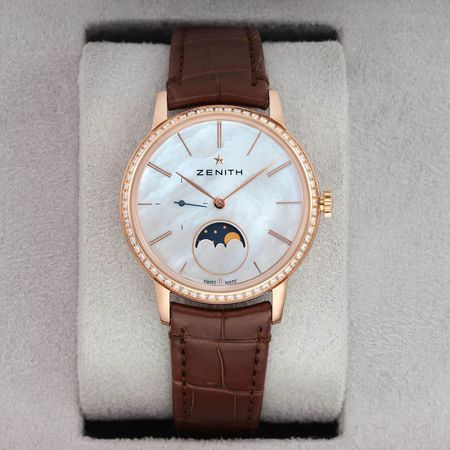 Pre-owned Zenith Elite Ultra Thin Lady Moonphase 36mm 22.2320.692/80.c713