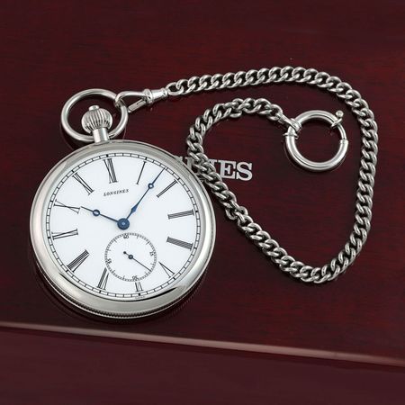 Pre-owned Longines Lepine Heritage 180th Anniversary Pocket Watch 56mm L7.022.4.11.1