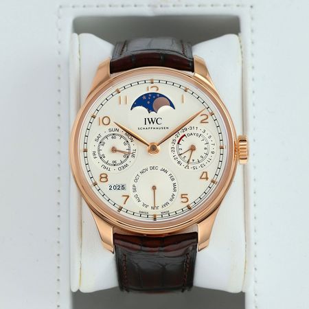 Pre-owned IWC FACTORY SERVICED Portugieser Perpetual Calendar 44.2mm IW503302