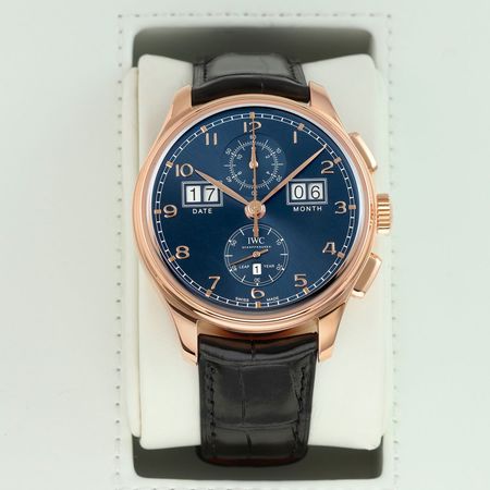 Pre-owned IWC FACTORY SERVICED Portugieser Perpetual Calendar Digital Date Month Limited IW397204