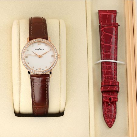 Pre-owned Blancpain Villeret Ultra Slim Automatic 29.2mm 6104-2987-55A