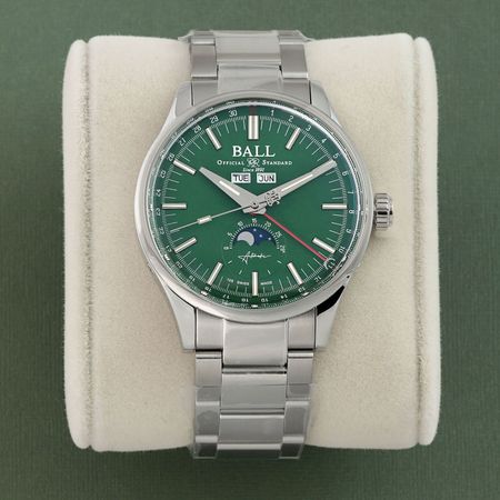 Pre-owned Ball Watch Engineer II Moon Calendar 40mm NM3016C-S1J-GR