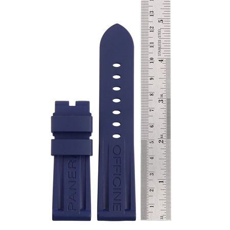 Pre-owned Panerai  Blue Rubber Strap