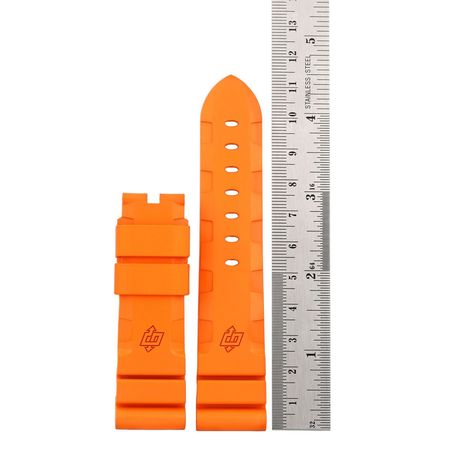 Pre-owned Panerai  Orange Rubber Strap