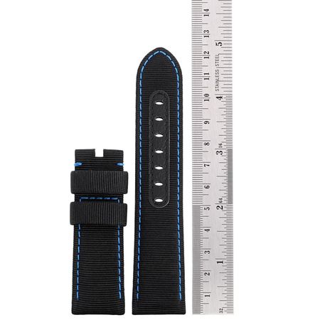 Pre-owned Panerai  Black Textile Strap