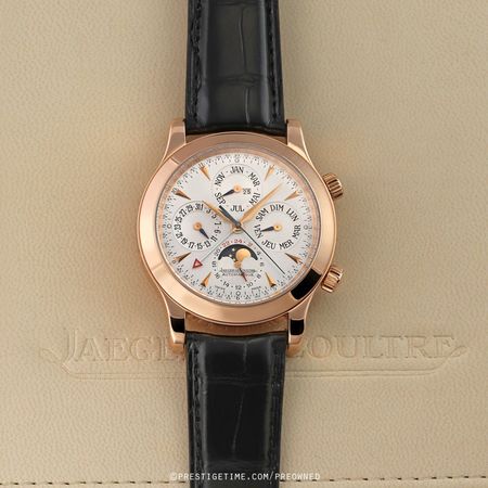 Pre-owned Jaeger LeCoultre Master Grande Memovox Perpetual Calendar 41.5mm 146242F 146.2.95