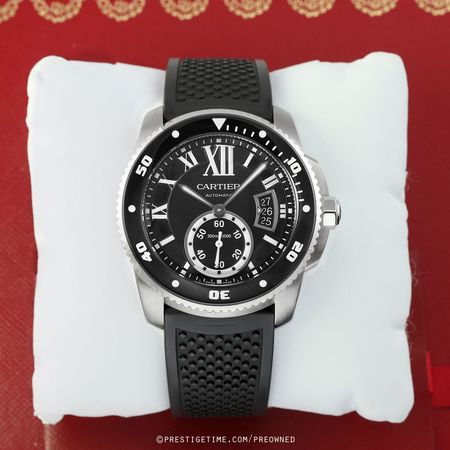 Pre-owned Cartier Calibre de Cartier Diver 42mm W7100056