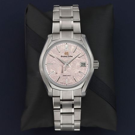 Pre-owned Grand Seiko Heritage Spring Drive Shunbun 40mm SBGA413