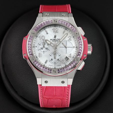 Pre-owned Hublot Big Bang Tutti Frutti Rose 41mm 341.SP.6010.LR.1933