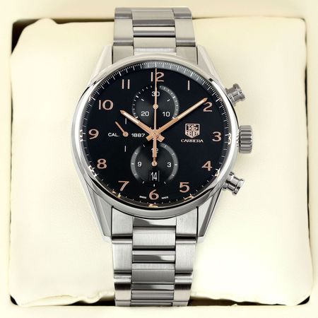 Pre-owned Tag Heuer Carrera Calibre 1887 43mm CAR2014.BA0799