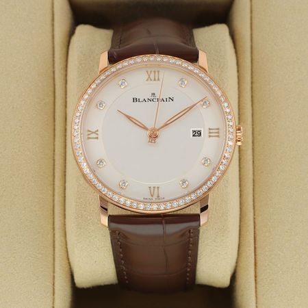 Pre-owned Blancpain Villeret Ultra Slim Automatic 40mm 6651-2987-55B