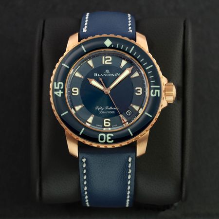 Pre-owned Blancpain Fifty Fathoms 45mm 5015-3603C-63B