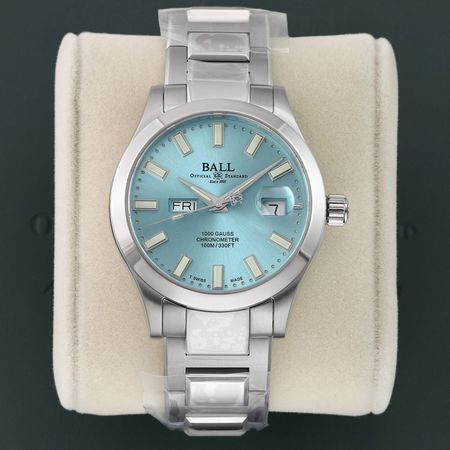 Pre-owned Ball Watch Engineer III Marvelight Chronometer Day-Date 40mm NM9036C-S1C-IBE