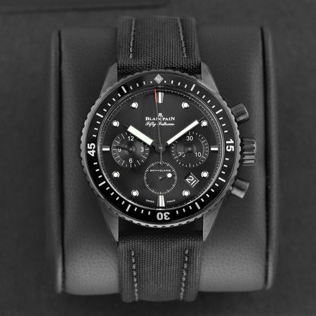 Pre-owned Blancpain Fifty Fathoms Bathyscaphe Chronograph 43mm 5200-0130-B52A
