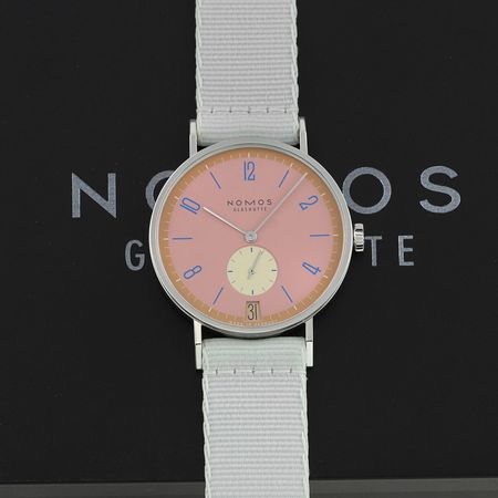 Pre-owned Nomos Glashutte Tangente 38 175 Years Limited Edition 179.S15 Pompadour