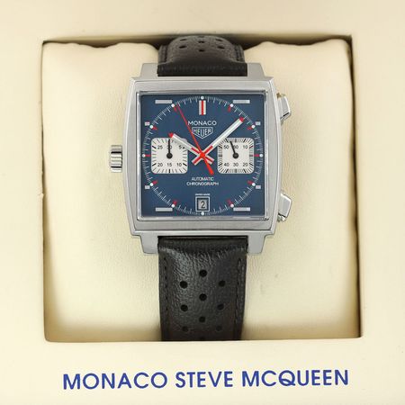 Pre-owned Tag Heuer Monaco Chronograph 39mm CAW211P.FC6356