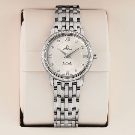 Pre-owned Omega De Ville Prestige Quartz 27.4mm 424.15.27.60.52.001