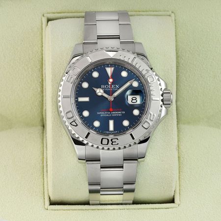 Pre-owned Rolex FACTORY SERVICED Yacht-Master 40mm 116622 Blue