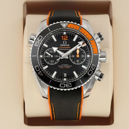 Pre-owned Omega Planet Ocean 600m Chronograph 45.5mm 215.32.46.51.01.001