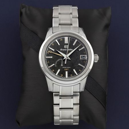 Pre-owned Grand Seiko Elegance Spring Drive GMT Autumn Kanro 40.2mm SBGE271