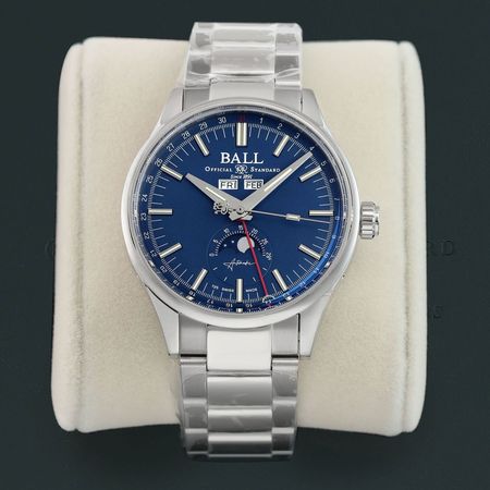 Pre-owned Ball Watch Engineer II Moon Calendar 40mm NM3016C-S1J-BE